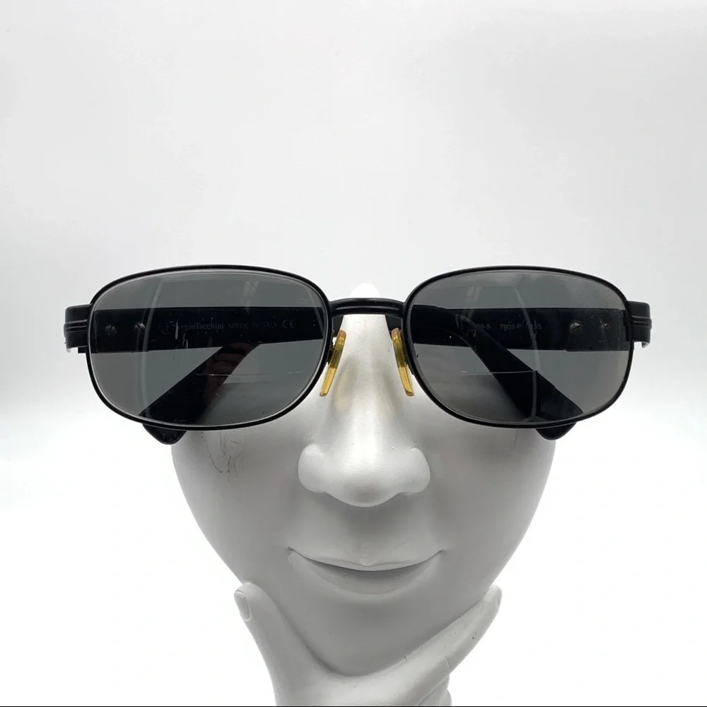 Sergio Tacchini ST1059 Black Oval Sunglasses Frame